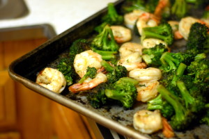 Grilled Broccoli Shrimp Salad